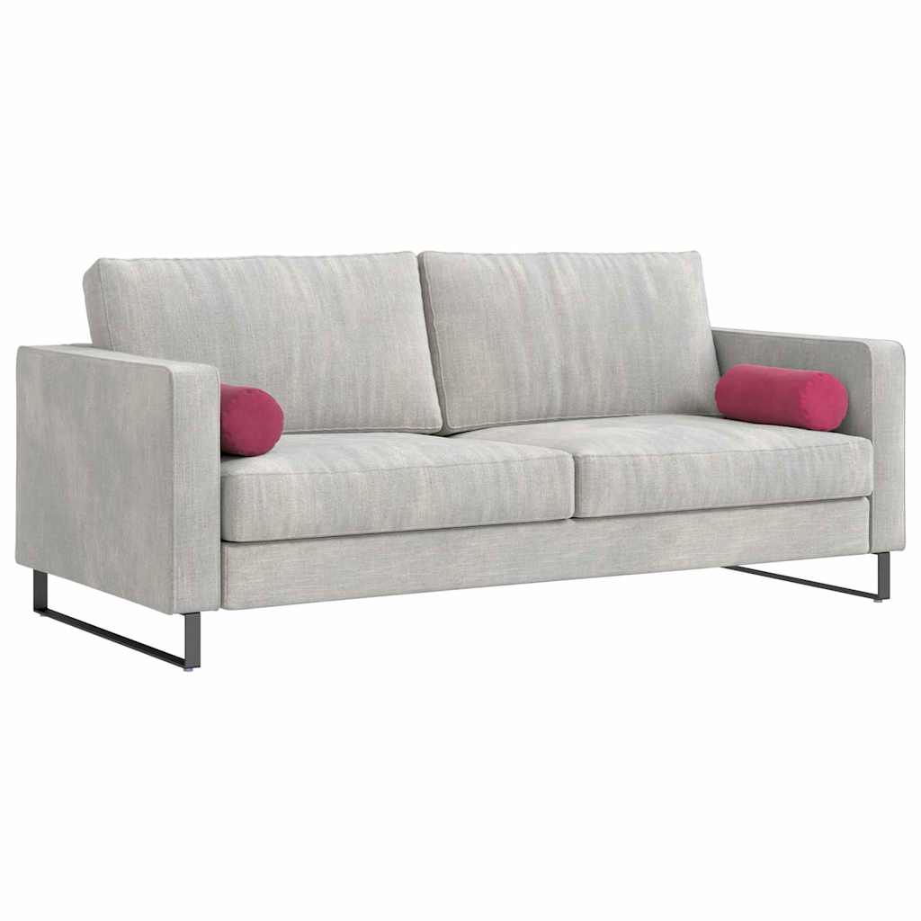 vidaXL Μαξιλάρια Στήριγμα 2 pcs Κόκκινο Ø 15 x 40 εκ