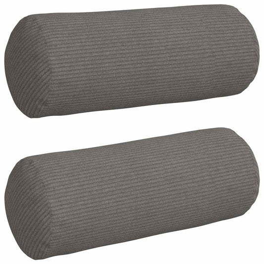 vidaXL Μαξιλάρια Στήριγμα 2 pcs Ανοιχτό γκρι Ø 15 x 40 εκ
