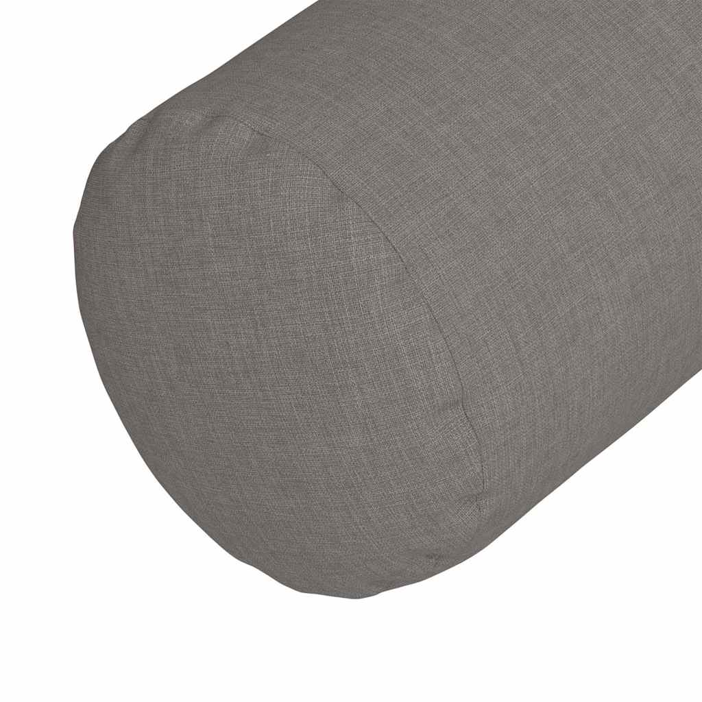 vidaXL Μαξιλάρια Στήριγμα 2 pcs Taupe Ø 25 x 70 cm ύφασμα