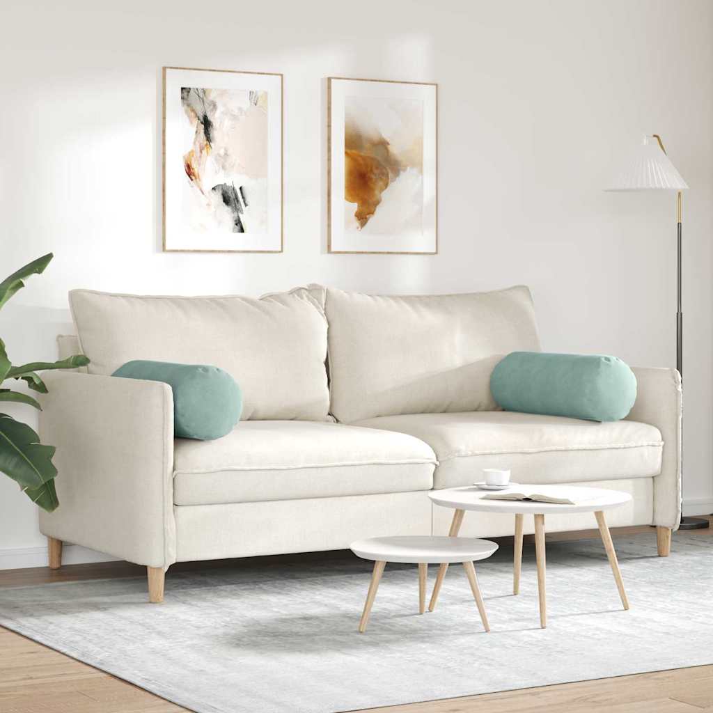 vidaXL Μαξιλάρια Στήριγμα 2 pcs Θαλασσί Ø 25 x 70 cm