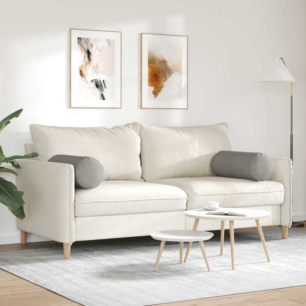 vidaXL Μαξιλάρια Στήριγμα 2 pcs Ανοιχτό γκρι Ø 25 x 70 cm