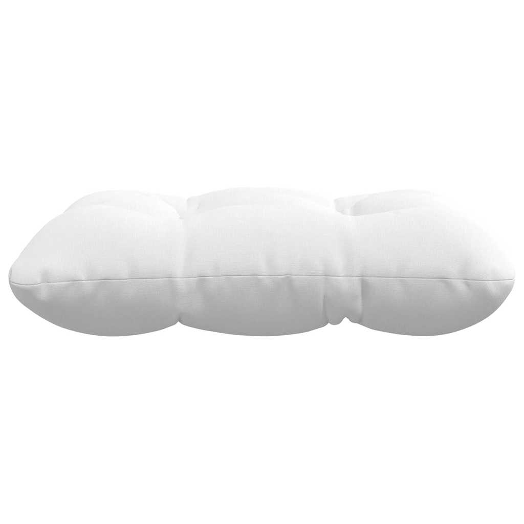vidaXL Μαξιλάρια καθισμάτων 4 pcs Λευκό 40 x 40 x 12 εκ. ύφασμα