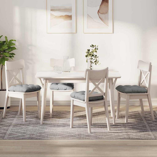 vidaXL Μαξιλάρια καθισμάτων 4 pcs Σκίουρος Γκρί 40 x 40 x 12 εκ.