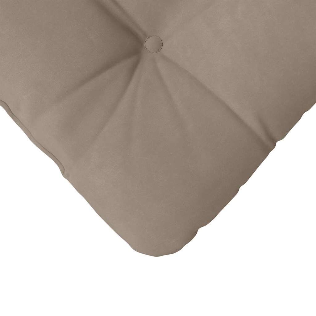 vidaXL Μαξιλάρια καθισμάτων 4 pcs Taupe 40 x 40 cm Ύφασμα Μικροΐνας