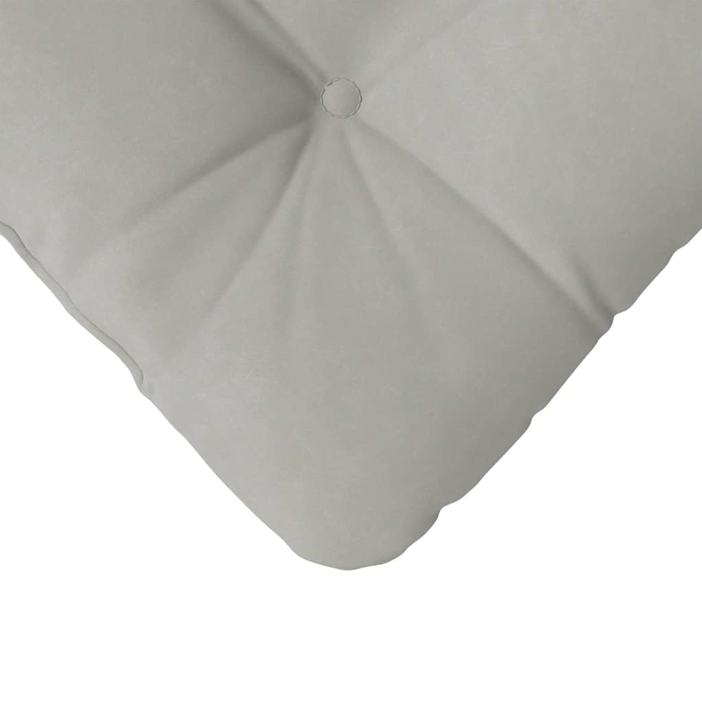 vidaXL Μαξιλάρια καθισμάτων 4 pcs Ανοιχτό γκρι 40 x 40 cm