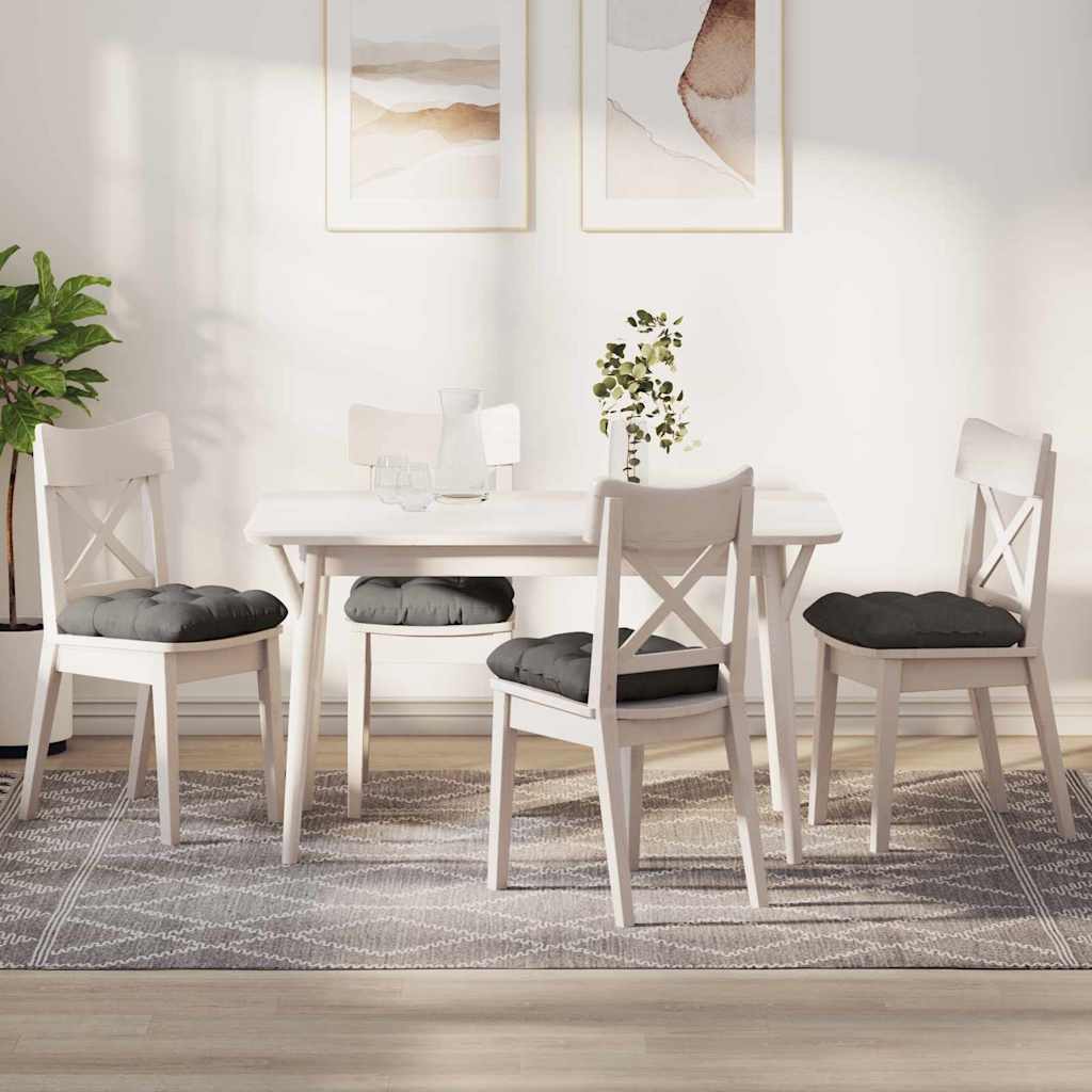vidaXL Μαξιλάρια καθισμάτων 4 pcs Ανοιχτό γκρι 40 x 40 cm