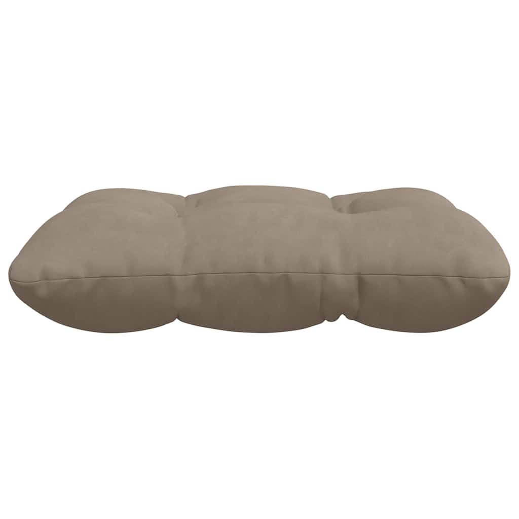 vidaXL Μαξιλάρια καθισμάτων 4 pcs Taupe 45 x 45 cm Ύφασμα Μικροΐνας