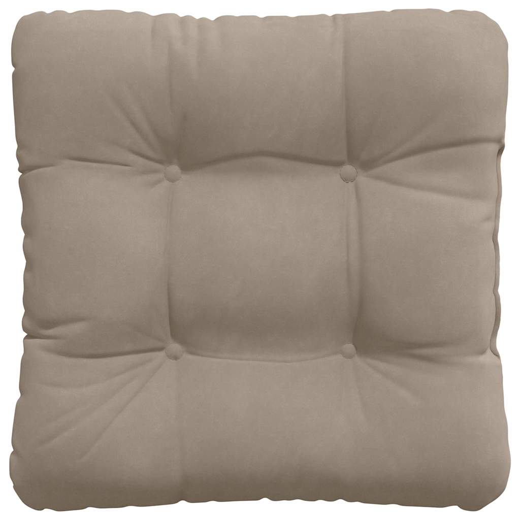 vidaXL Μαξιλάρια καθισμάτων 4 pcs Taupe 45 x 45 cm Ύφασμα Μικροΐνας