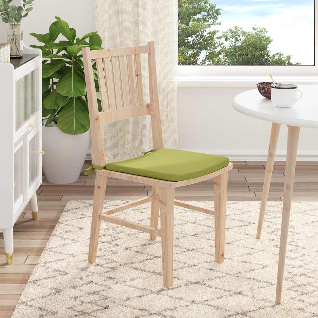 vidaXL Μαξιλάρια καθισμάτων 4 pcs Ανοιχτό Πράσινο 40 x 40 x 3 cm