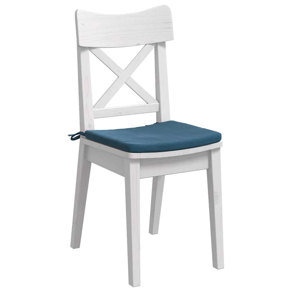 vidaXL Μαξιλάρια καθισμάτων 4 pcs Μπλε 40 x 40 x 3 cm Βελούδο