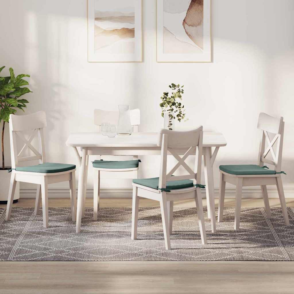 vidaXL Μαξιλάρια καθισμάτων 4 pcs Θαλασσί 40 x 40 x 3 cm Βελούδο