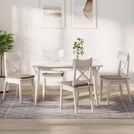 vidaXL Μαξιλάρια καθισμάτων 4 pcs Taupe 40 x 40 x 3 cm