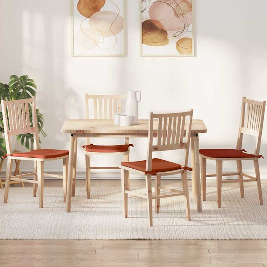 vidaXL Μαξιλάρια καθισμάτων 4 pcs Κόκκινο Πορτοκαλί 40 x 40 x 3 cm