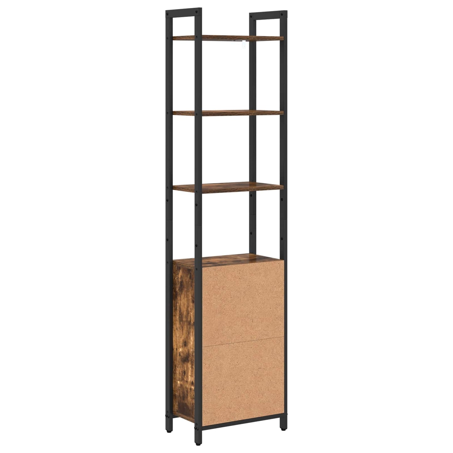vidaXL Βιβλιοθήκη Καπνιστό Δρύς 40 x 24 x 161 εκ Επεξεργασμένο ξύλο