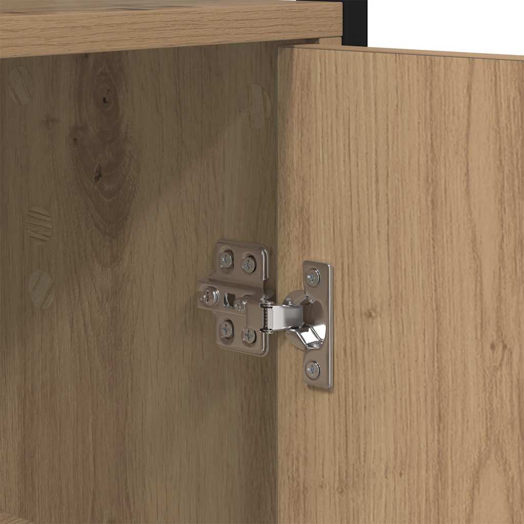 vidaXL Βιβλιοθήκη Artisan Oak 40 x 24 x 161 εκ Επεξεργασμένο ξύλο