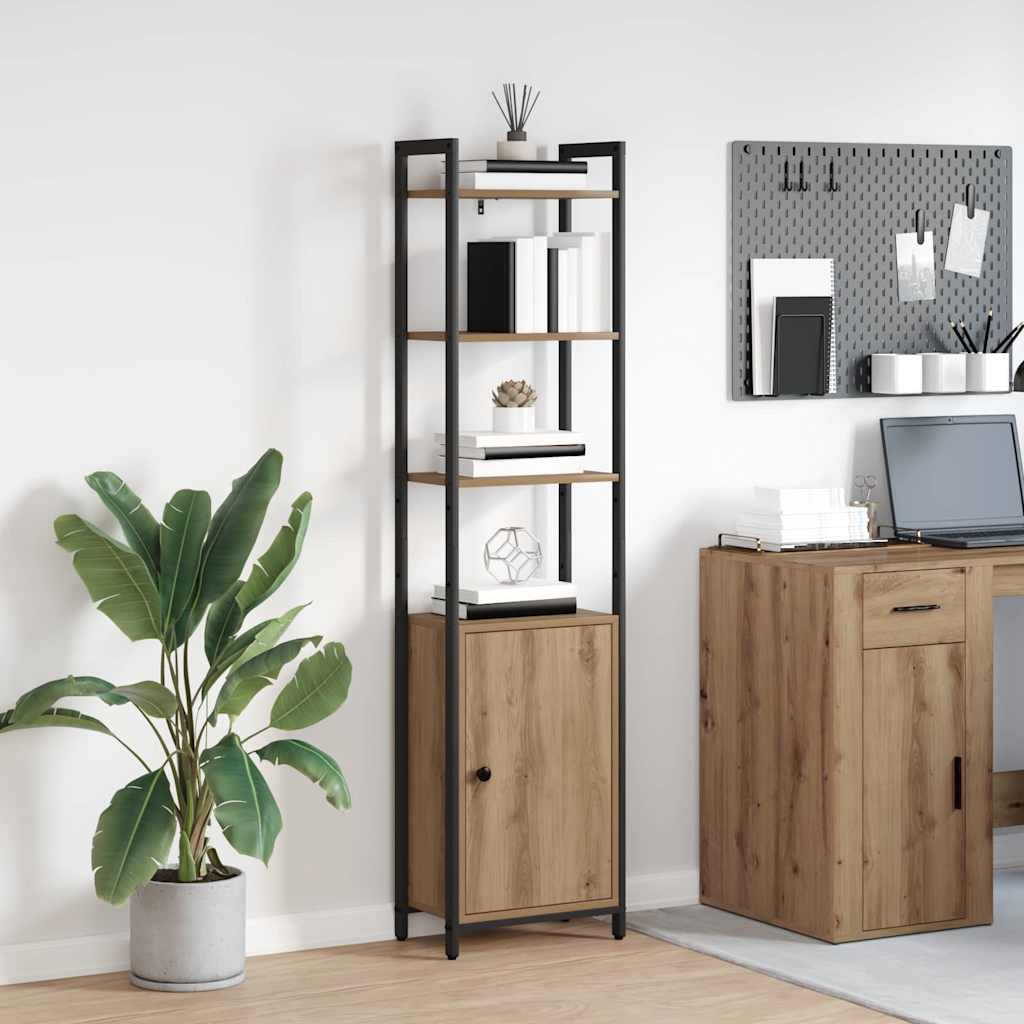 vidaXL Βιβλιοθήκη Artisan Oak 40 x 24 x 161 εκ Επεξεργασμένο ξύλο