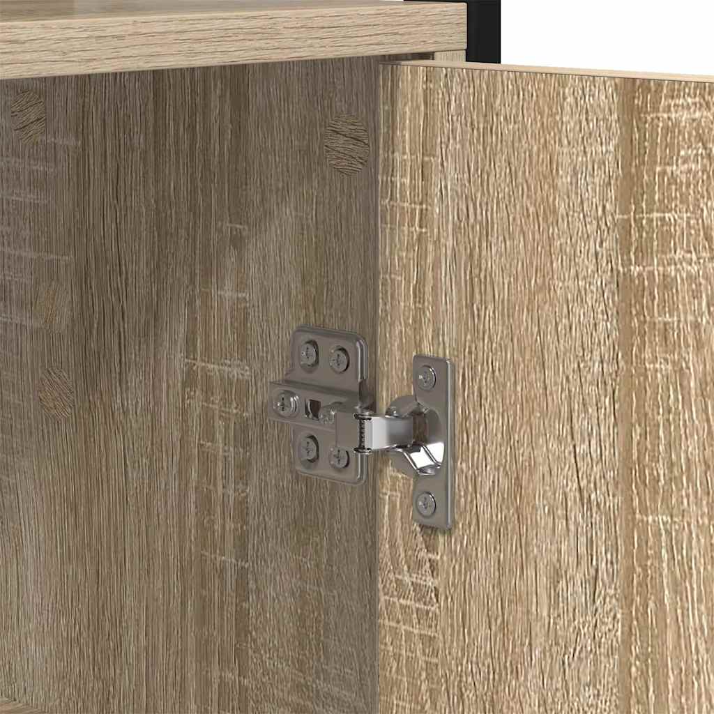 vidaXL Βιβλιοθήκη Δρύς Sonoma 60 x 24 x 161 εκ Επεξεργασμένο ξύλο