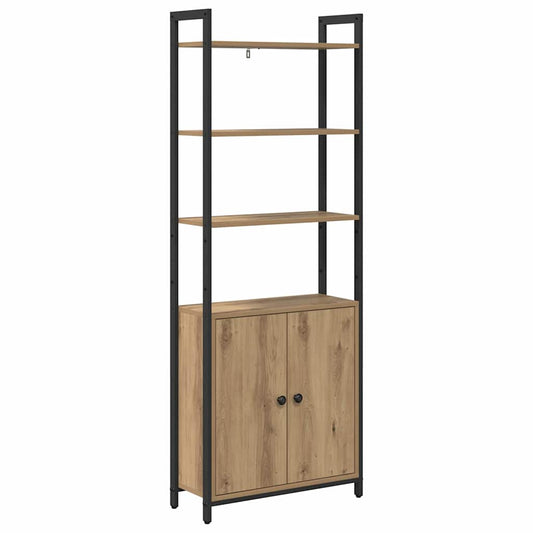 vidaXL Βιβλιοθήκη Artisan Oak 60 x 24 x 161 εκ Επεξεργασμένο ξύλο