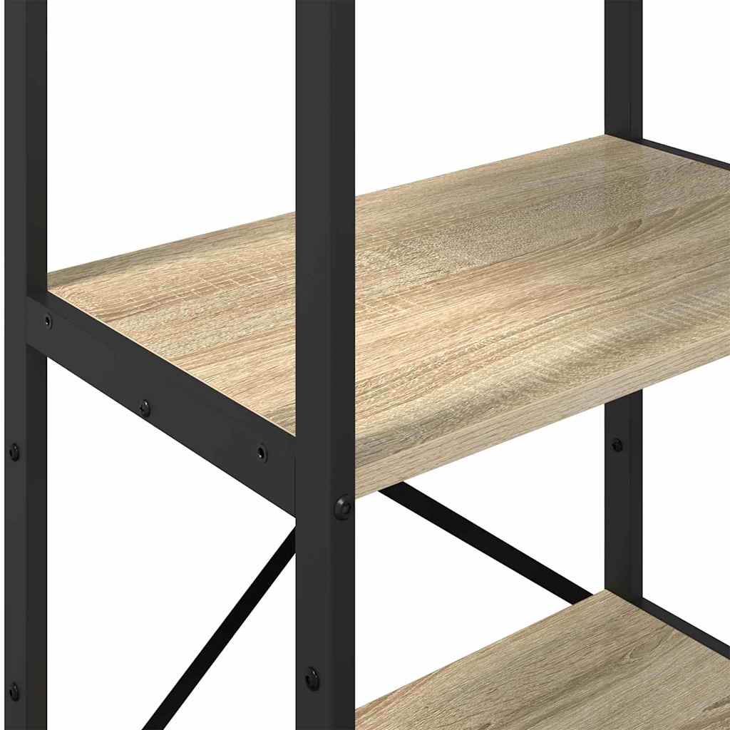 vidaXL Ράφι Βιβλίων Δρύς Sonoma 56 x 34 x 133,5 εκ Επεξεργασμένο ξύλο