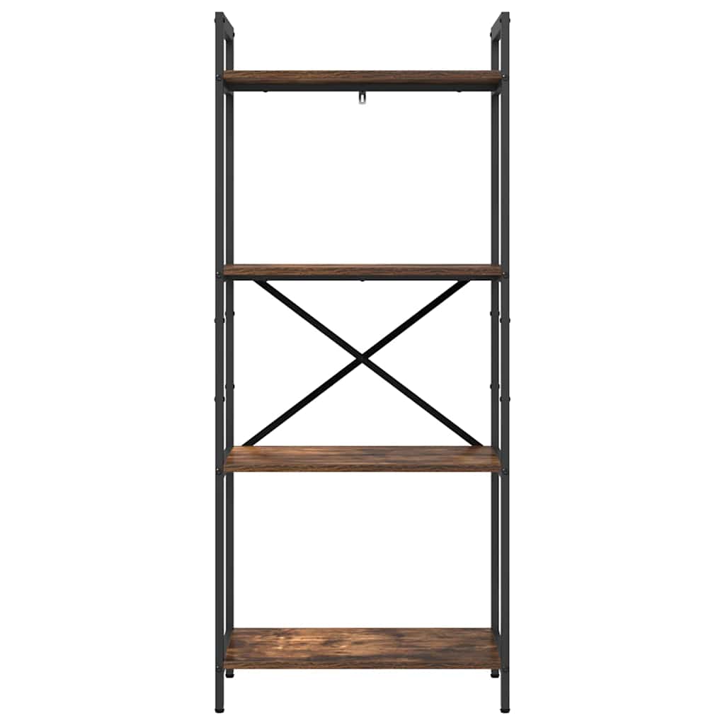 vidaXL Ράφι Βιβλίων Καπνιστό Δρύς 56 x 34 x 133,5 εκ