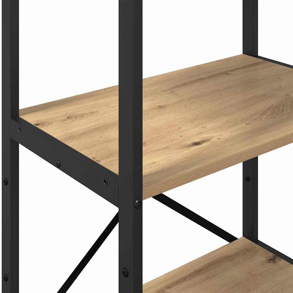 vidaXL Ράφι Βιβλίων Artisan Oak 56 x 34 x 133,5 εκ Επεξεργασμένο ξύλο