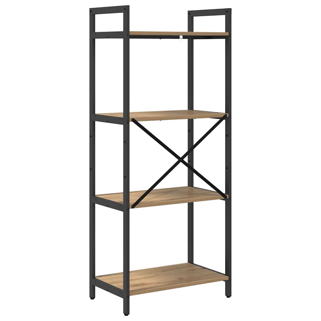 vidaXL Ράφι Βιβλίων Artisan Oak 56 x 34 x 133,5 εκ Επεξεργασμένο ξύλο