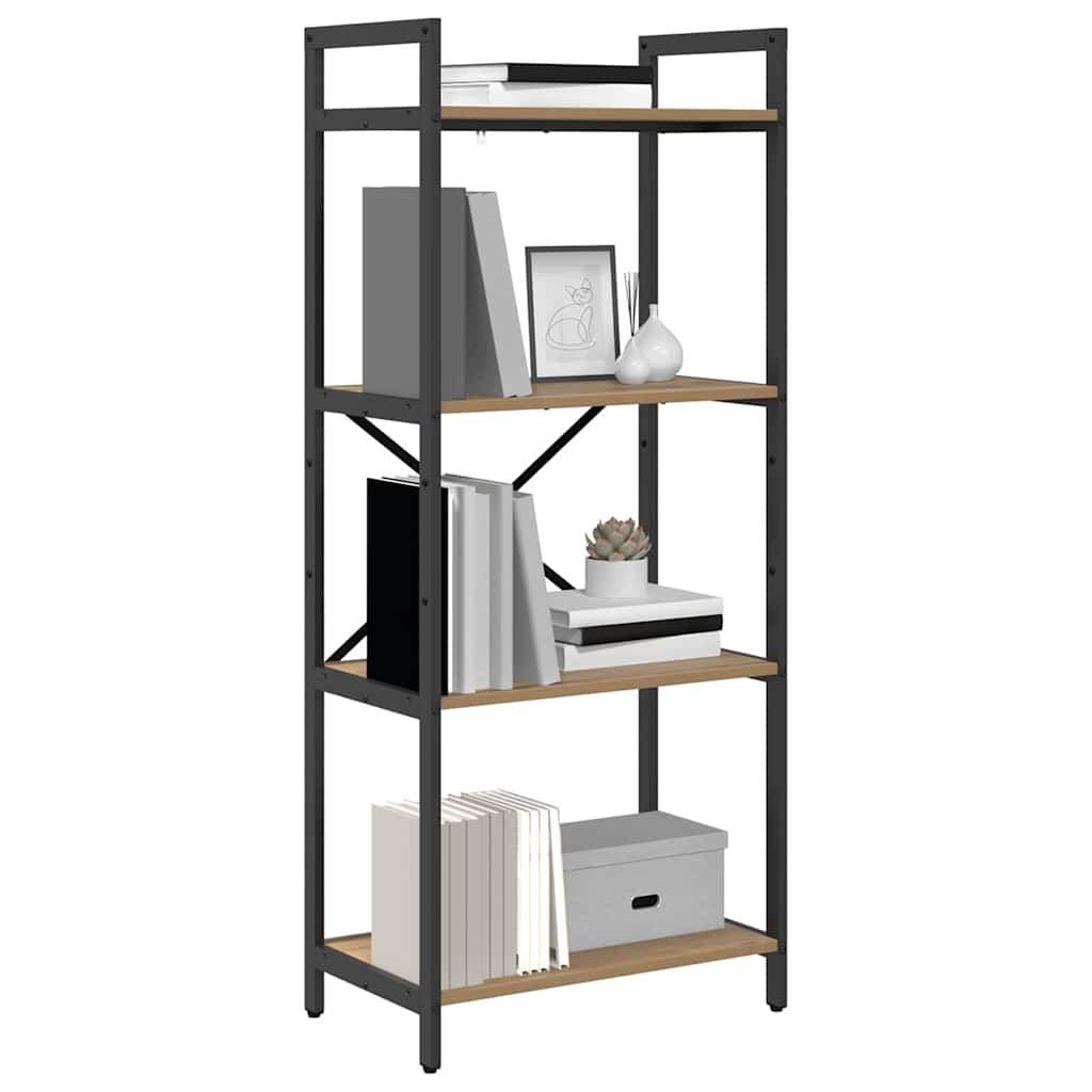 vidaXL Ράφι Βιβλίων Artisan Oak 56 x 34 x 133,5 εκ Επεξεργασμένο ξύλο