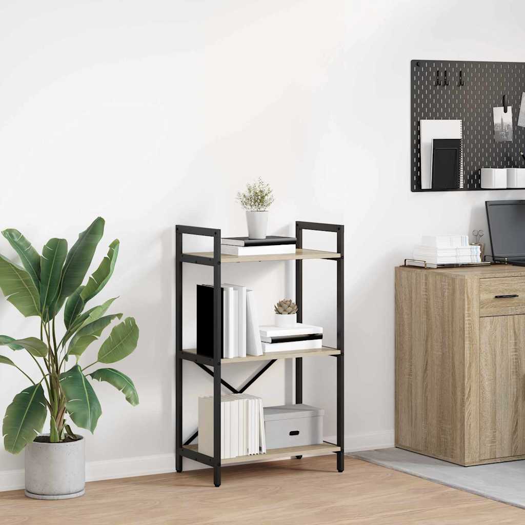 vidaXL Ράφι Βιβλίων Δρύς Sonoma 56 x 34 x 96 εκ Επεξεργασμένο ξύλο