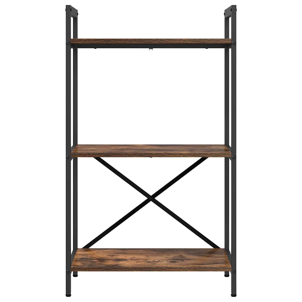 vidaXL Ράφι Βιβλίων Καπνιστό Δρύς 56 x 34 x 96 εκ Επεξεργασμένο ξύλο