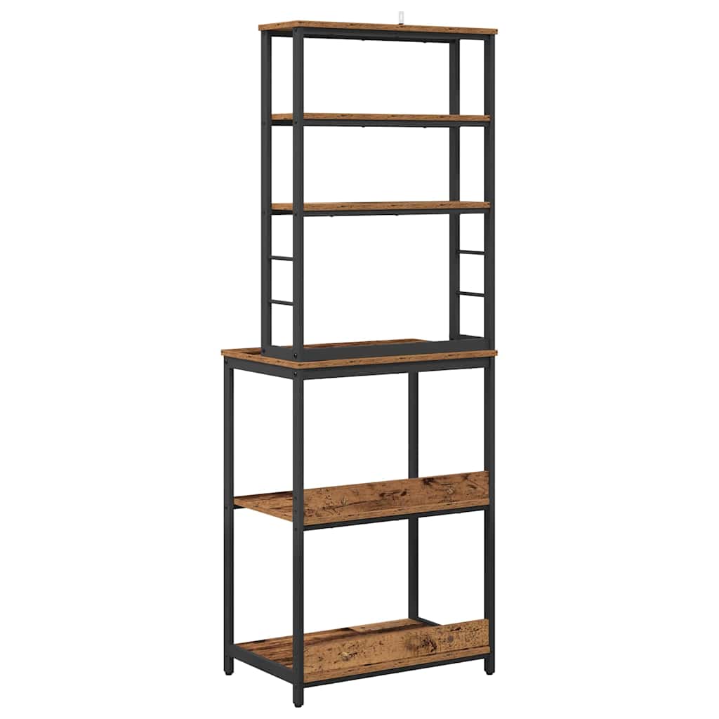 vidaXL Ράφι Κουζίνας Παλιό Ξύλο 60 x 40 x 168 εκ Επεξεργασμένο ξύλο