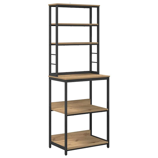 vidaXL Ράφι Κουζίνας Artisan Oak 60 x 40 x 168 εκ Επεξεργασμένο ξύλο