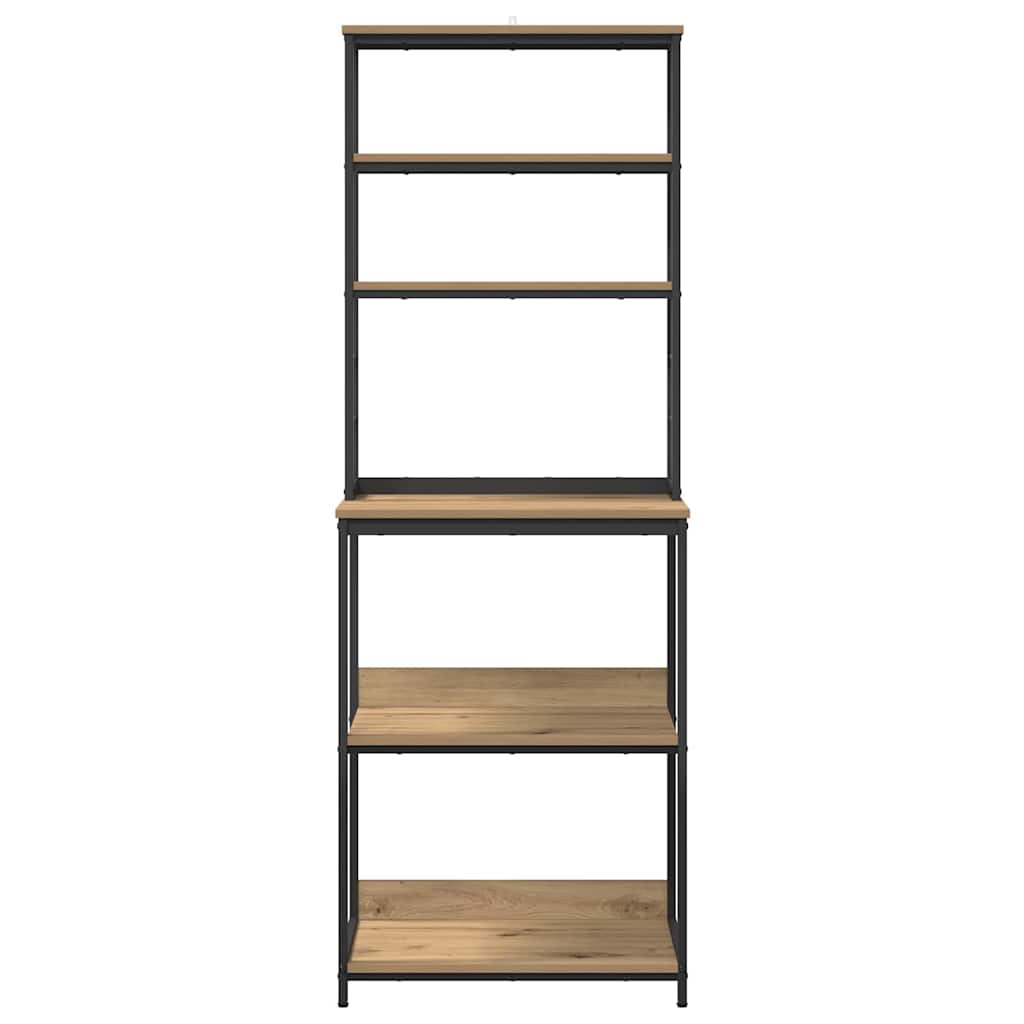 vidaXL Ράφι Κουζίνας Artisan Oak 60 x 40 x 168 εκ Επεξεργασμένο ξύλο