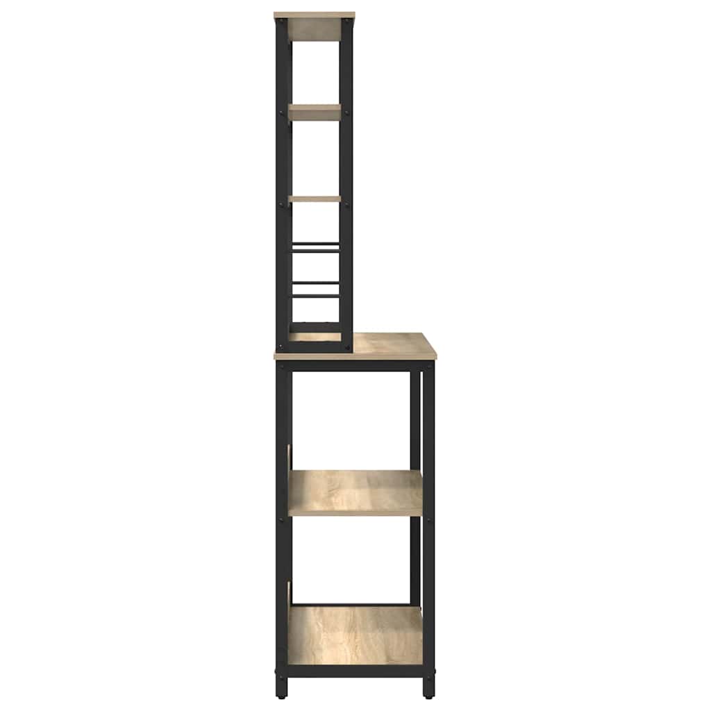 vidaXL Ράφι Κουζίνας Δρύς Sonoma 80 x 40 x 168 εκ Επεξεργασμένο ξύλο