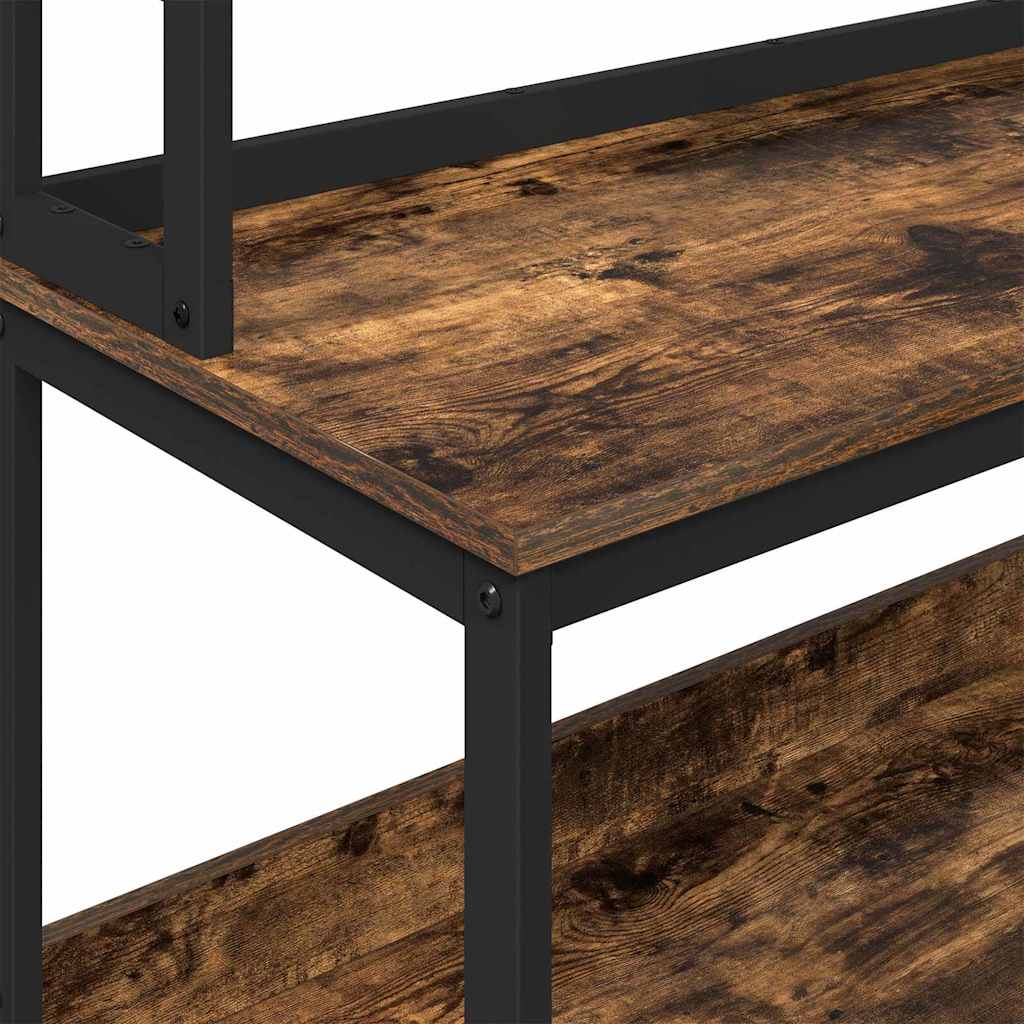 vidaXL Ράφι Κουζίνας Καπνιστό Δρύς 80 x 40 x 168 εκ Επεξεργασμένο ξύλο