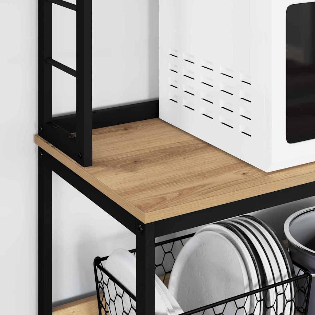 vidaXL Ράφι Κουζίνας Artisan Oak 100 x 40 x 168 εκ Επεξεργασμένο ξύλο