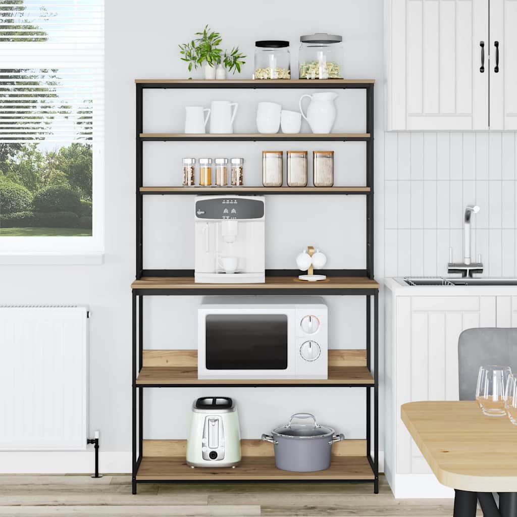 vidaXL Ράφι Κουζίνας Artisan Oak 100 x 40 x 168 εκ Επεξεργασμένο ξύλο