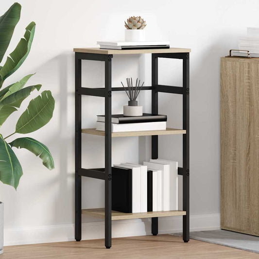 vidaXL Ράφι Βιβλίων Δρύς Sonoma 40 x 29,5 x 81 εκ Επεξεργασμένο ξύλο