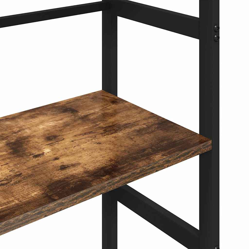 vidaXL Ράφι Βιβλίων Καπνιστό Δρύς 40 x 29,5 x 81 εκ Επεξεργασμένο ξύλο