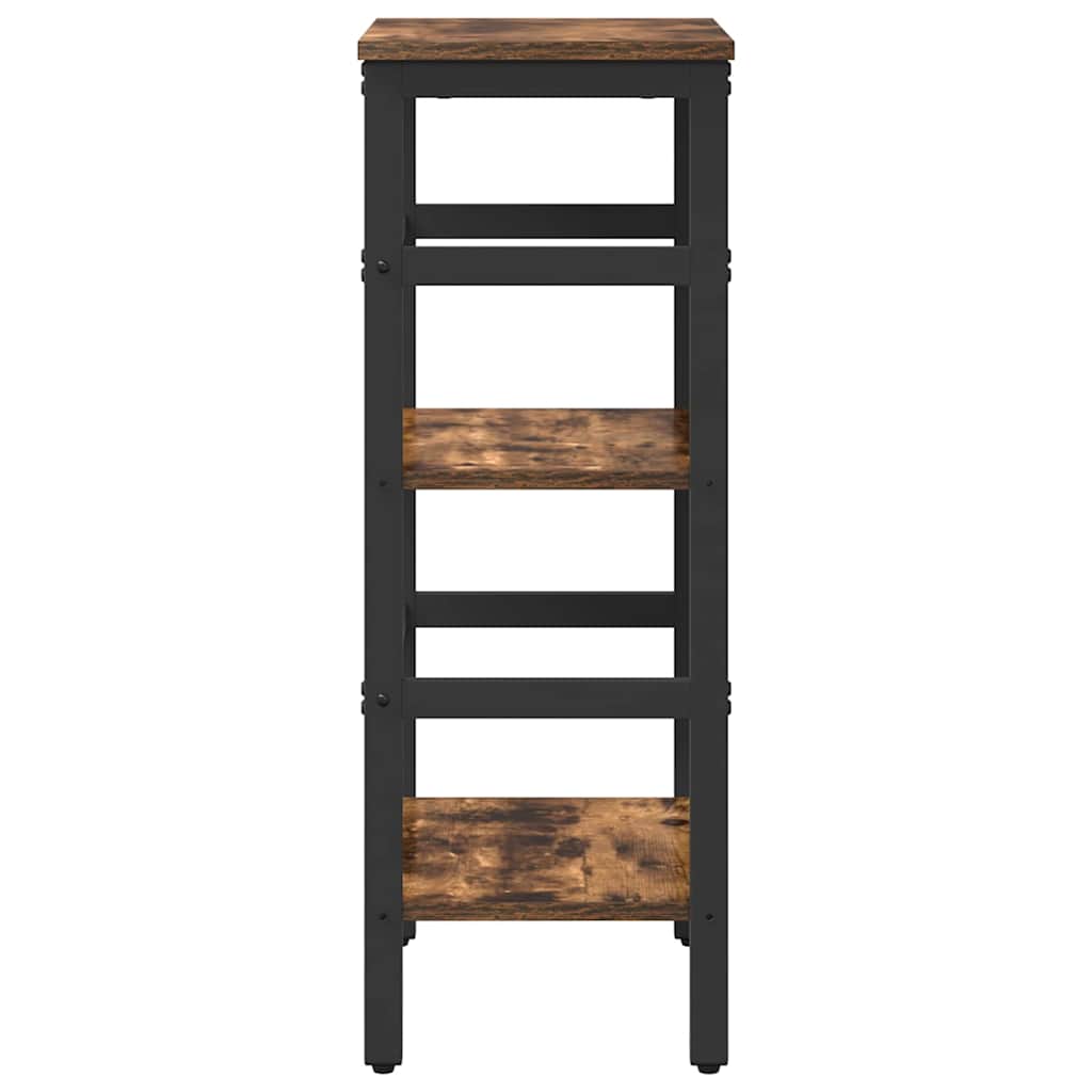 vidaXL Ράφι Βιβλίων Καπνιστό Δρύς 40 x 29,5 x 81 εκ Επεξεργασμένο ξύλο