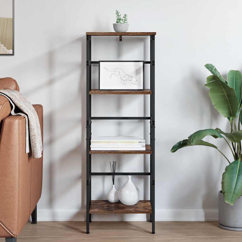 vidaXL Ράφι Βιβλίων Καπνιστό Δρύς 40 x 29,5 x 115 εκ