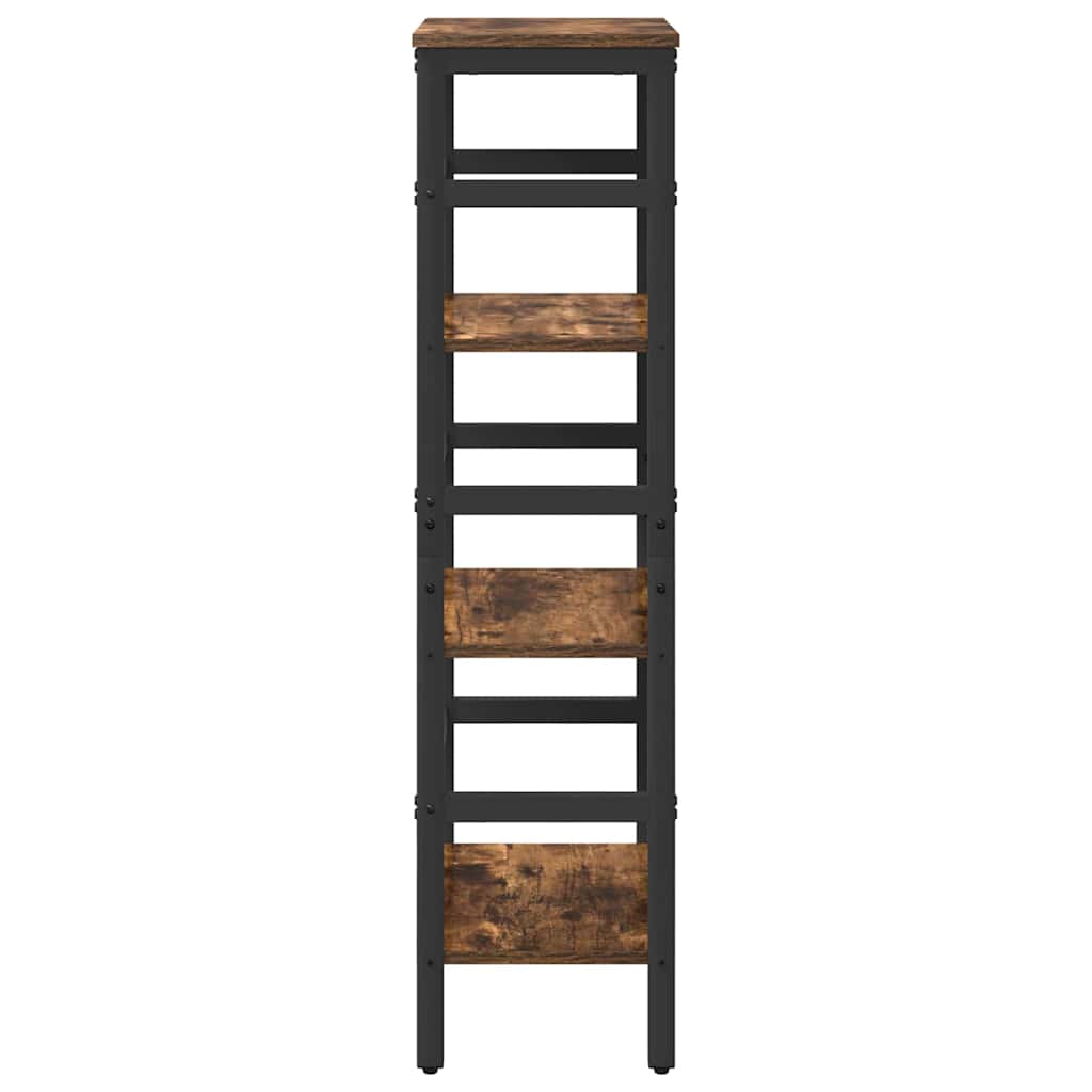 vidaXL Ράφι Βιβλίων Καπνιστό Δρύς 40 x 29,5 x 115 εκ