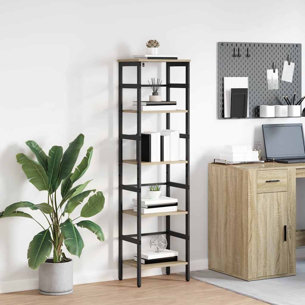 vidaXL Ράφι Βιβλίων Δρύς Sonoma 40 x 29,5 x 149 εκ Επεξεργασμένο ξύλο