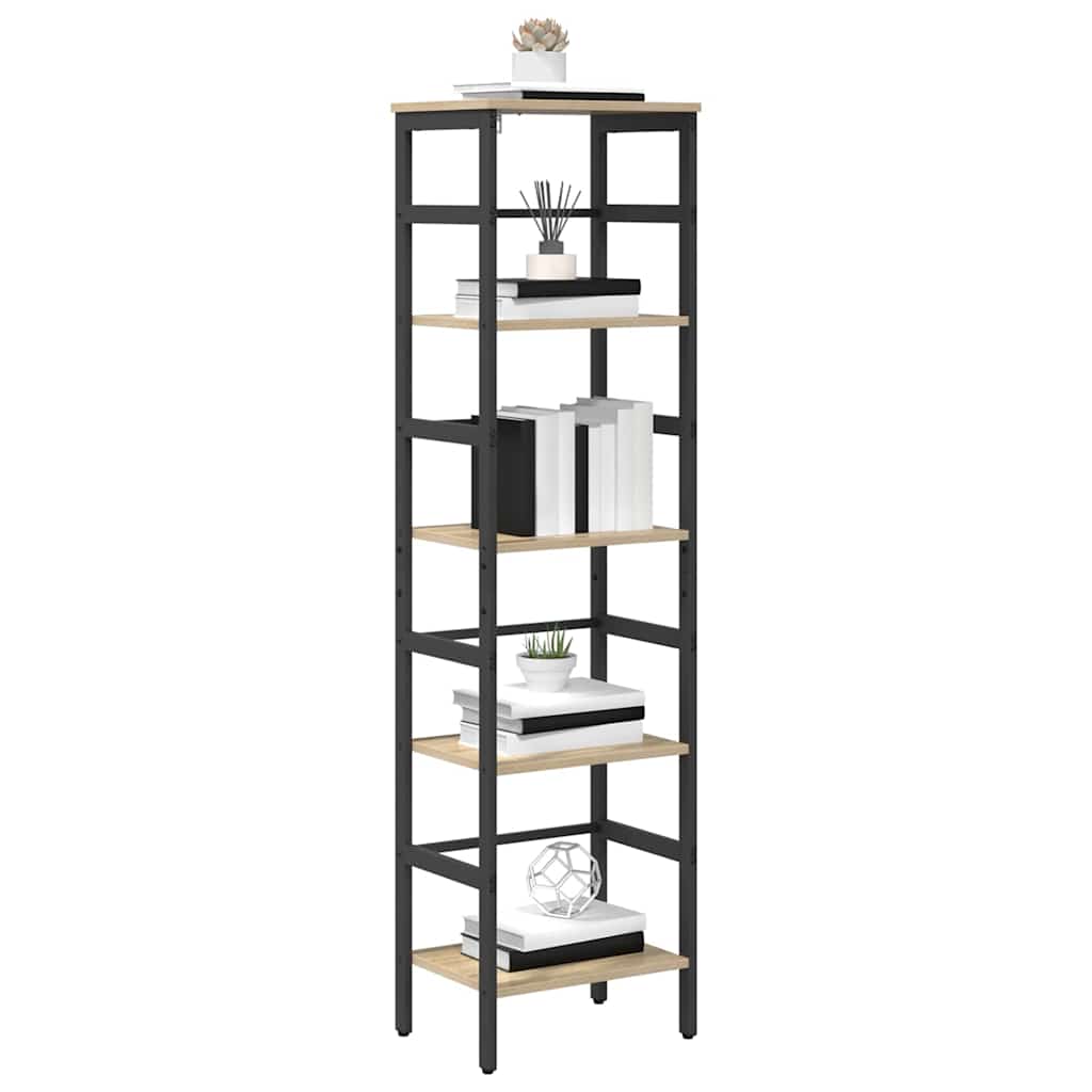 vidaXL Ράφι Βιβλίων Δρύς Sonoma 40 x 29,5 x 149 εκ Επεξεργασμένο ξύλο