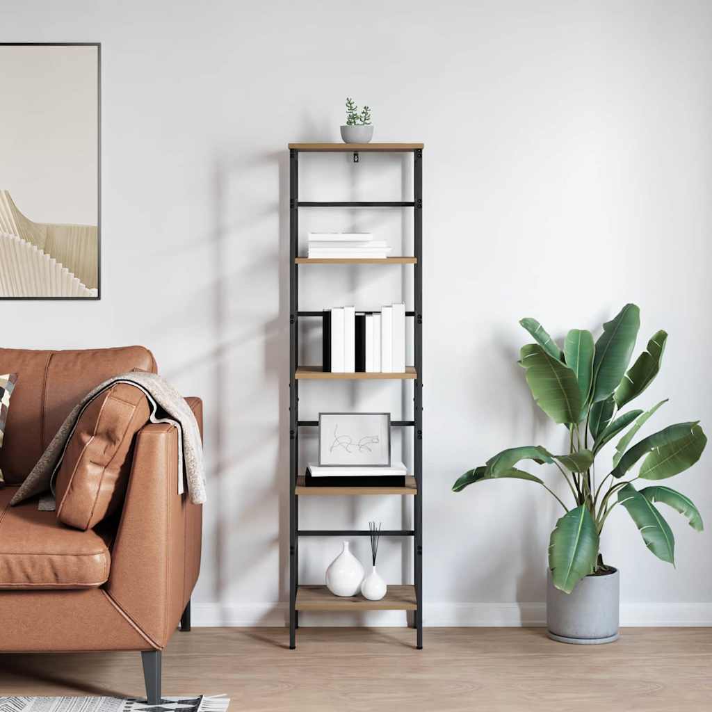 vidaXL Ράφι Βιβλίων Artisan Oak 40 x 29,5 x 149 εκ Επεξεργασμένο ξύλο