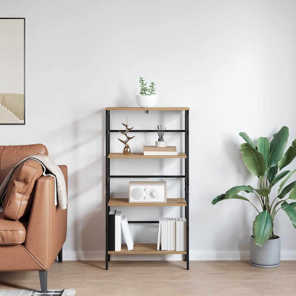 vidaXL Ράφι Βιβλίων Artisan Oak 60 x 29,5 x 115 εκ Επεξεργασμένο ξύλο