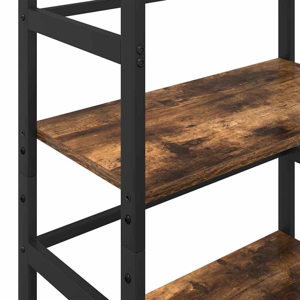 vidaXL Ράφι Βιβλίων Καπνιστό Δρύς 60 x 29,5 x 149 εκ