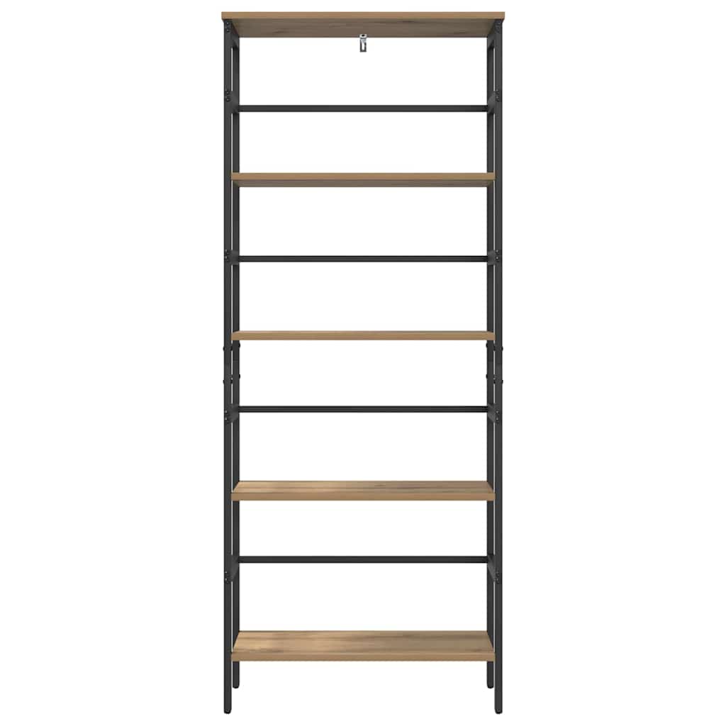 vidaXL Ράφι Βιβλίων Artisan Oak 60 x 29,5 x 149 εκ Επεξεργασμένο ξύλο