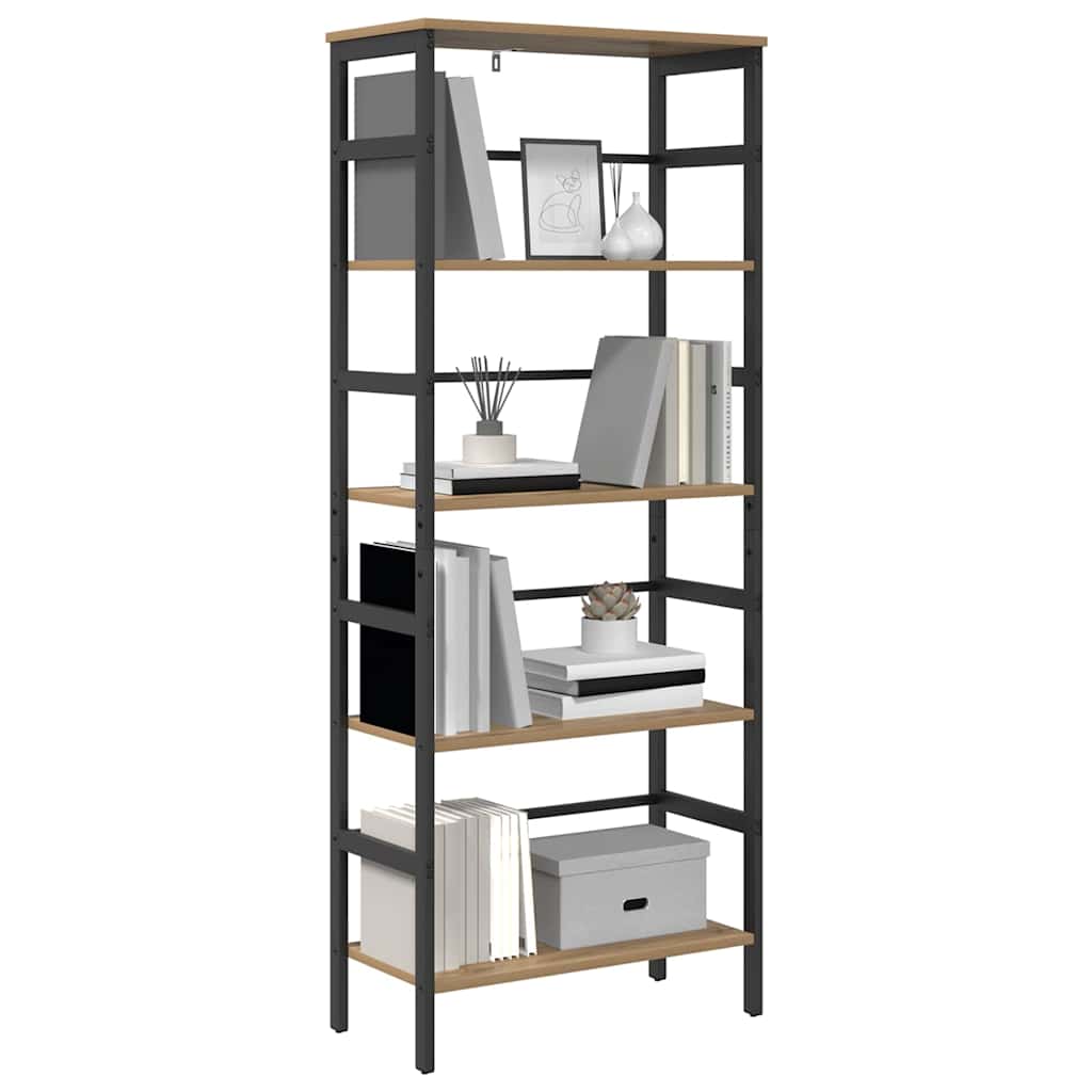 vidaXL Ράφι Βιβλίων Artisan Oak 60 x 29,5 x 149 εκ Επεξεργασμένο ξύλο