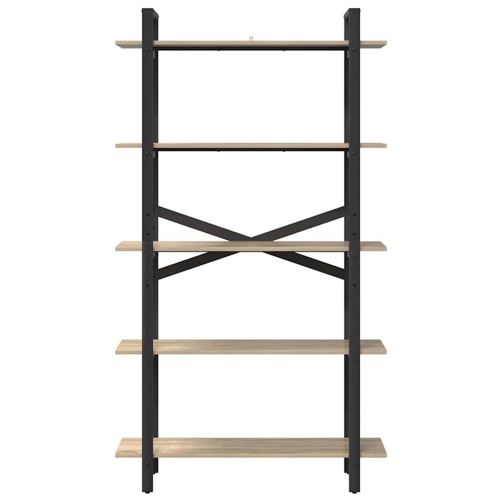 vidaXL Ράφι Βιβλίων Δρύς Sonoma 100 x 33,5 x 178 εκ Επεξεργασμένο ξύλο