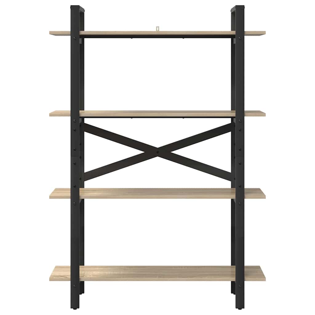 vidaXL Ράφι Βιβλίων Δρύς Sonoma 100 x 33,5 x 140 εκ Επεξεργασμένο ξύλο